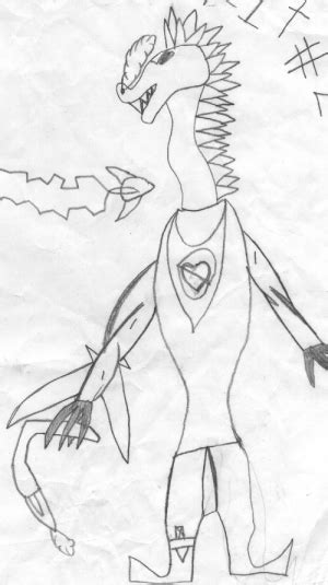 egoraptor hitmonchan|I finally found Arin's first drawing of Egoraptor in 1995 .
